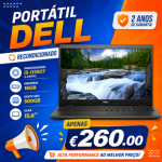 Portátil DELL i5-1135G7 2.40GHz, 16GB memória, disco SSD 500GB, Ecrã 15.6" (RECONDICIONADO) com 2 Anos de Garantia